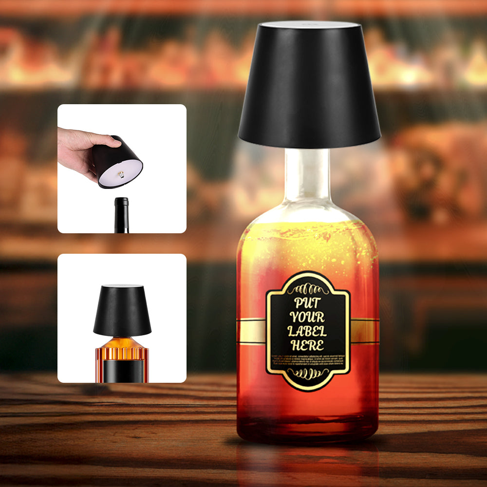MR.GO Wireless Bottle Lamp, Touch Control, 3 CCT, Dimmable