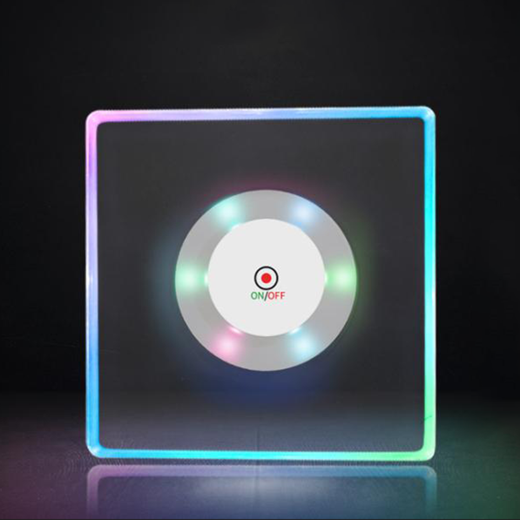 MR.GO LED Coasters, LED Coaster for Drinks, Bottle Lights for Liquor Bottles, Light up Coasters, Flash Cup Coaster Flashing Shots Light Perfect for Party Wedding Kitchen Dinning Fun Bar Drink Mat