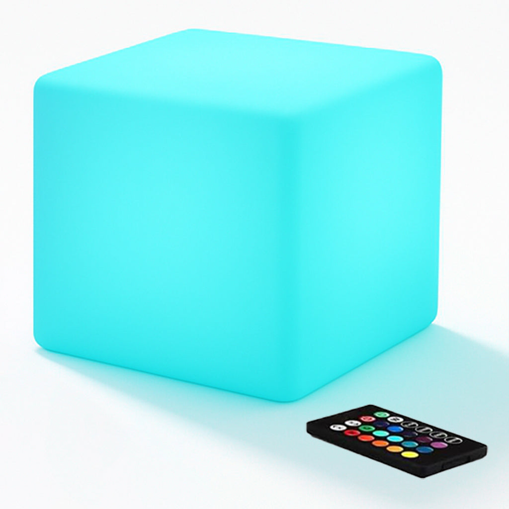 MR.GO LED Cube Light, Remote Control, Dimmable, Color-changing, Rechargeable