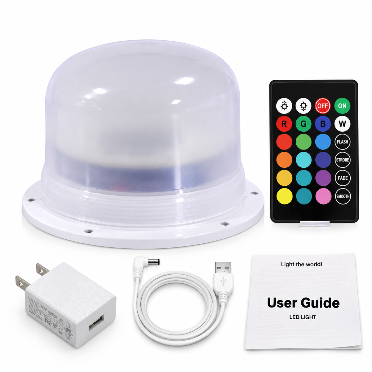 MR.GO  117mm Rechargeable RGB LED Replacement Light – 20 LEDs