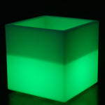 MR.GO 16-Inch LED Light Storage Cube, Half Hallow