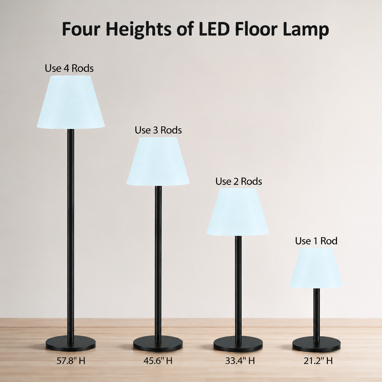MR.GO Outdoor LED Solar Floor Lamp Light