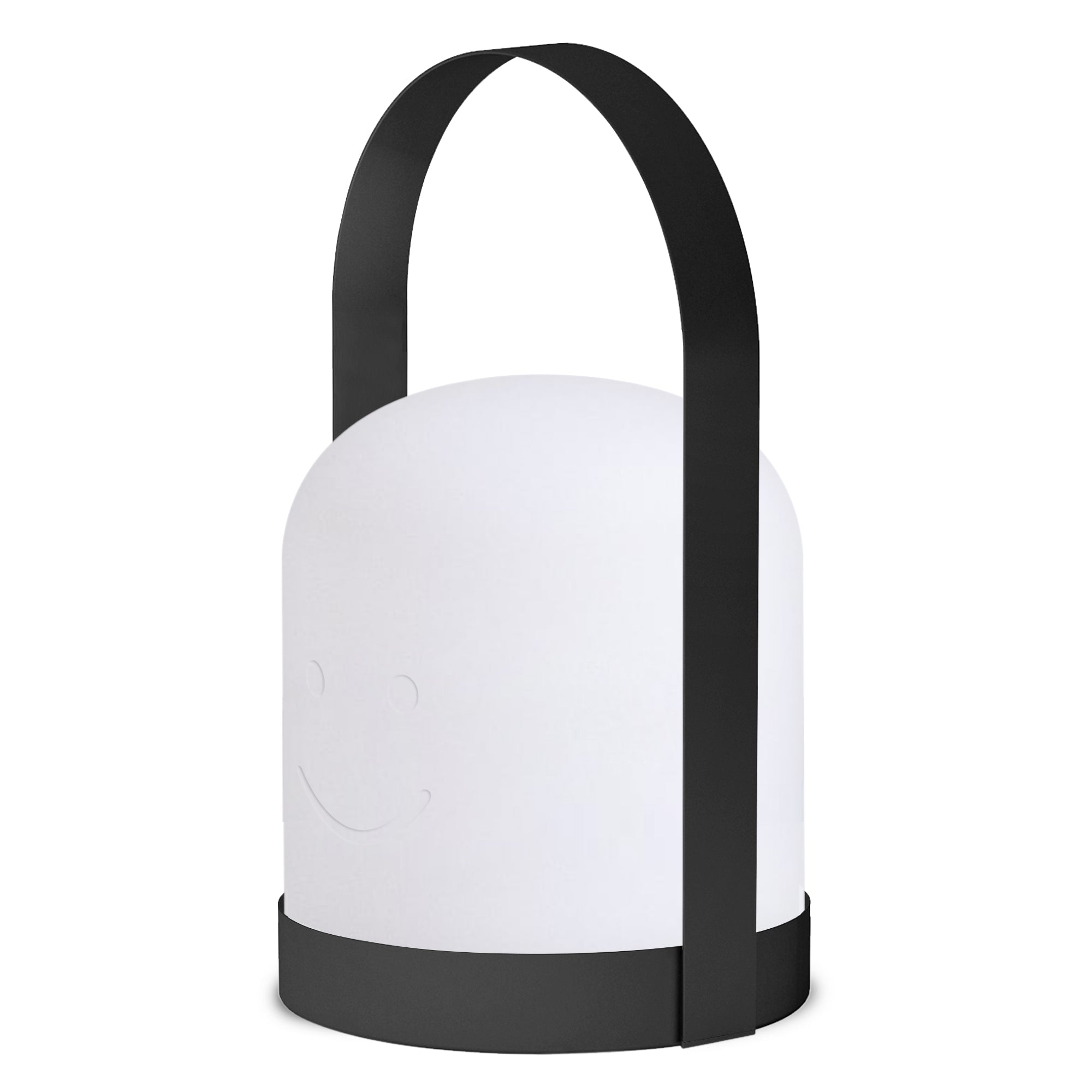 Mr.Go Portable LED Lantern, Cordless Rechargeable Table Lamp with Remote Control, 16 RGB Colors, Dimmable & 4 Modes, Kids Bedroom/Outdoor Camping Light (Black Metal Handle)