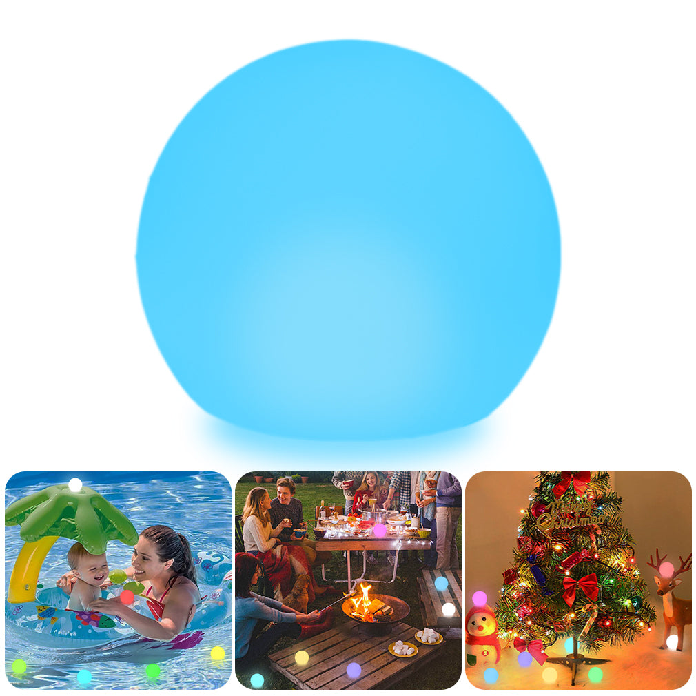 4 PCS Floating Pool Lights, RGB Color Changing Waterproof Hot Tub Lights, 3-In LED Glowing Ball Light w/Remote, Hanging Light up Ball Night Light w/ 4 PCS Extra Batteries for Bath Pond Christmas Party
