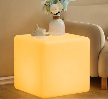 MR.GO LED Cube Light, Remote Control, Dimmable, Color-changing, Rechargeable
