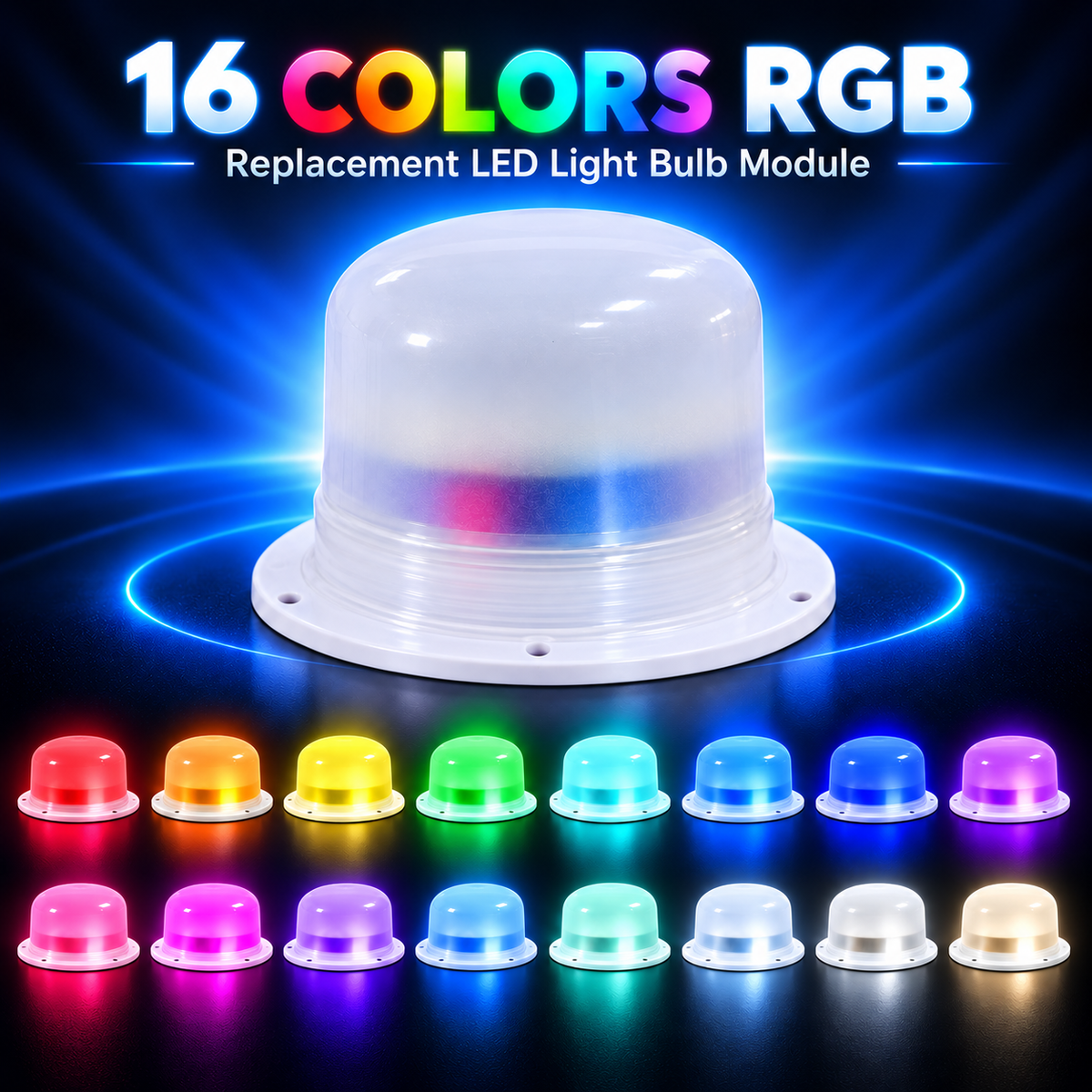 MR.GO  117mm Rechargeable RGB LED Replacement Light – 20 LEDs