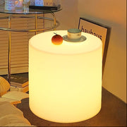 MR.GO 16 inch LED Cylinder Stool, 16 Colors Changing LED Glow Chair, Rechargeable Round Side Table, Glow Low Stools w/Remote, Waterproof Glowing Mood Chair Lamp for Home Garden Patio Party