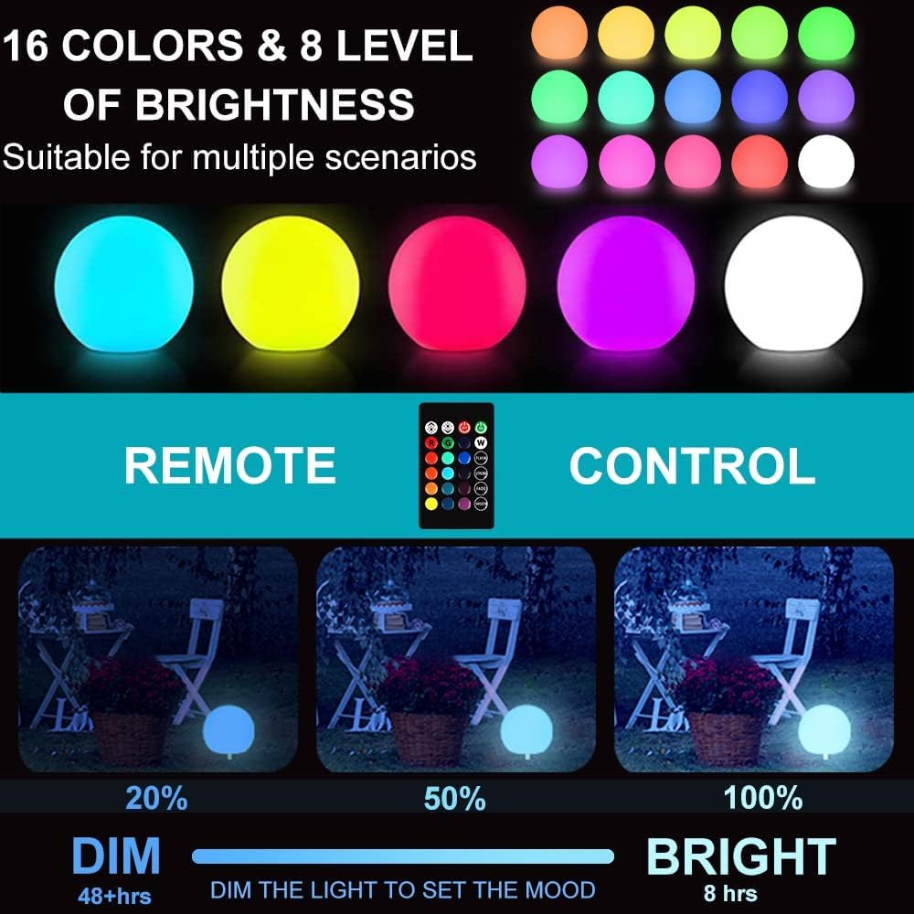 16 RGB Colors & 4 Modes