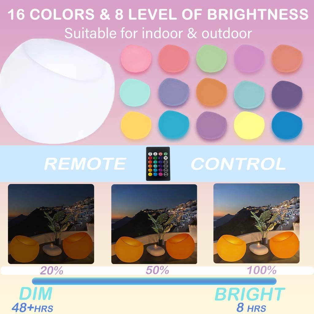 16 RGB Colors & 4 Modes