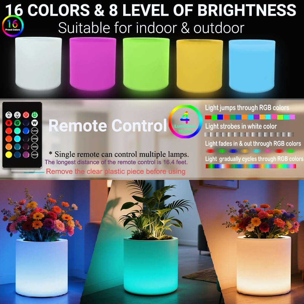 16 RGB Colors & 4 Modes