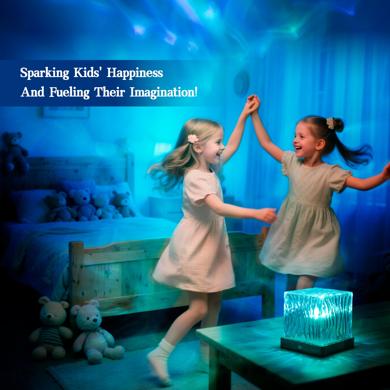 MR.GO Ocean Wave Projector Cube Light