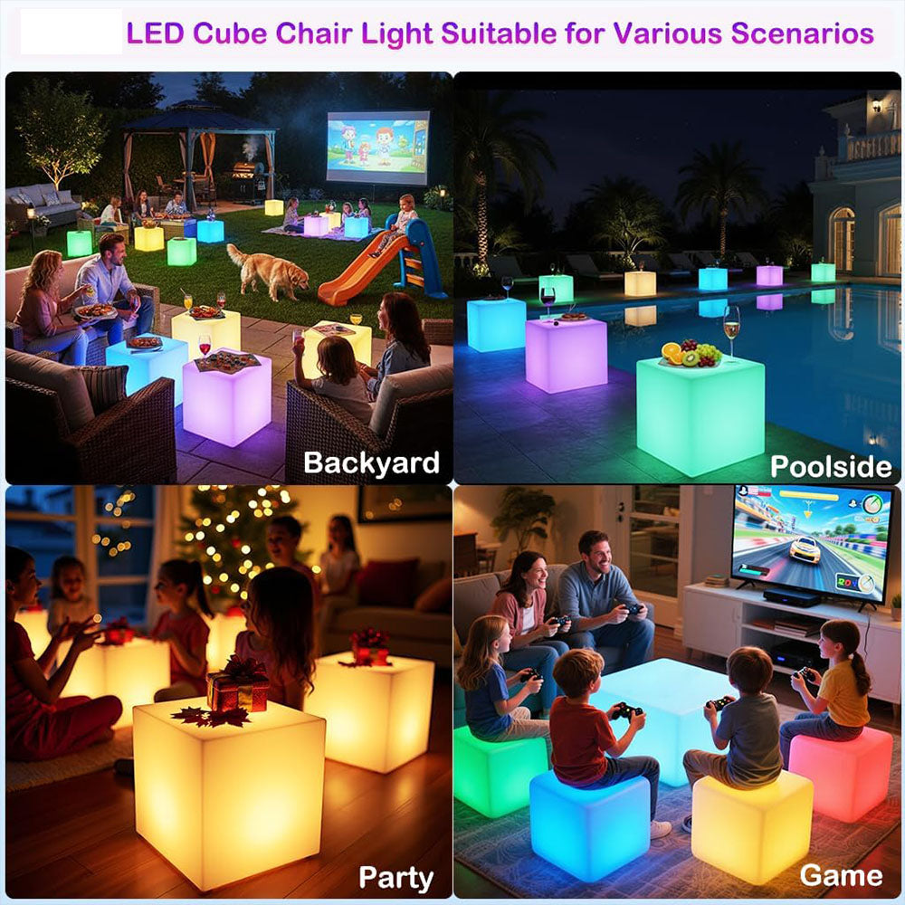 LED Cube Chair Light