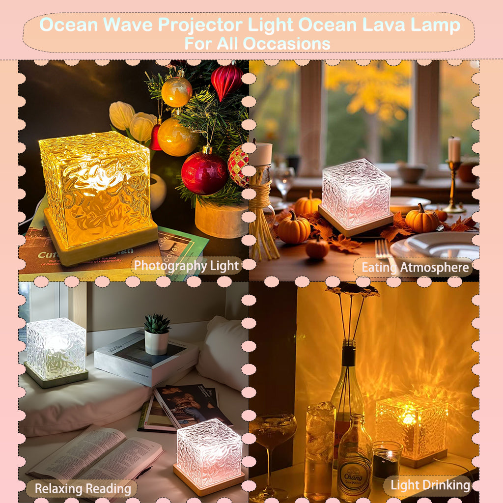 MR.GO Ocean Wave Projector Cube Light