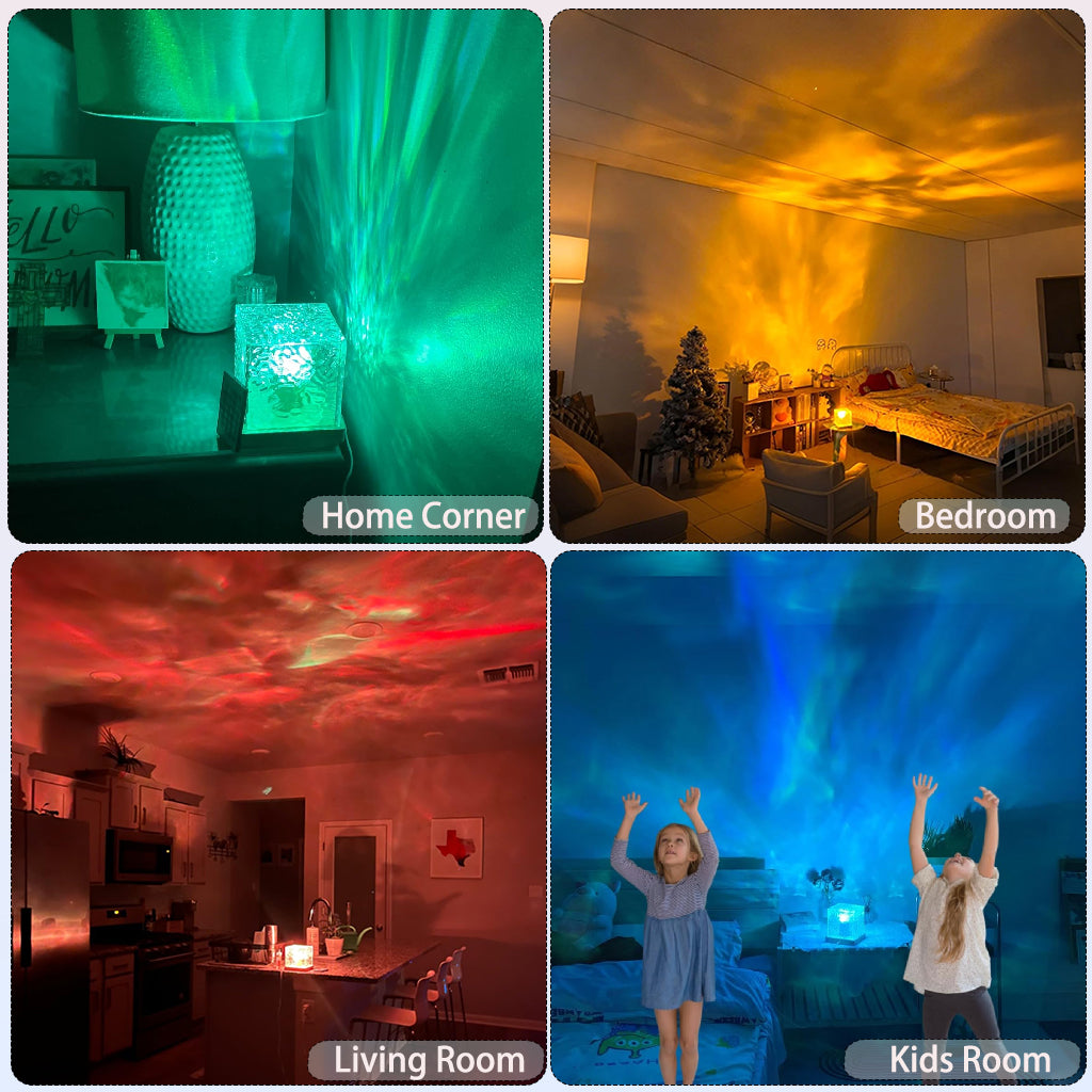 MR.GO Ocean Wave Projector Cube Light