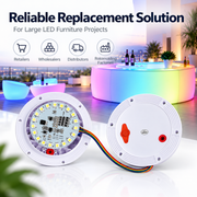 117mm Dual LED Replacement Light Module – Rechargeable RGB Light for LED Furniture