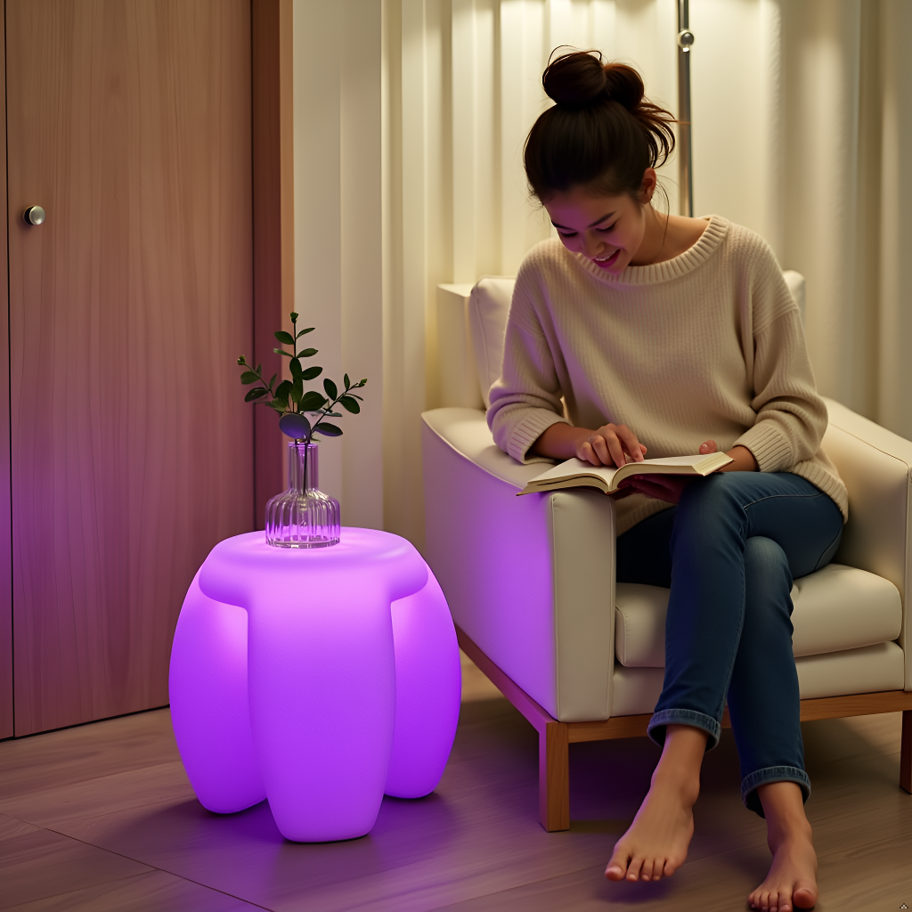 MR.GO 16-Inch LED Light Tripod Stool/Seat