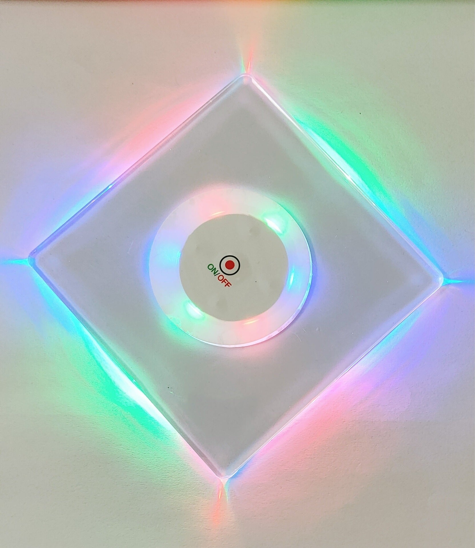 MR.GO LED Coasters, LED Coaster for Drinks, Bottle Lights for Liquor Bottles, Light up Coasters, Flash Cup Coaster Flashing Shots Light Perfect for Party Wedding Kitchen Dinning Fun Bar Drink Mat